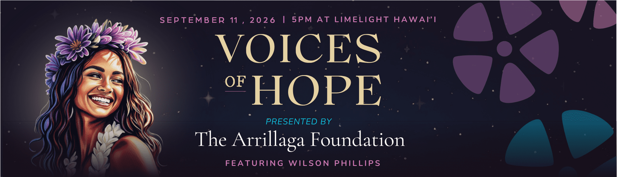 Voices of Hope — September 11, 2026, presented by The Arrillaga Foundation