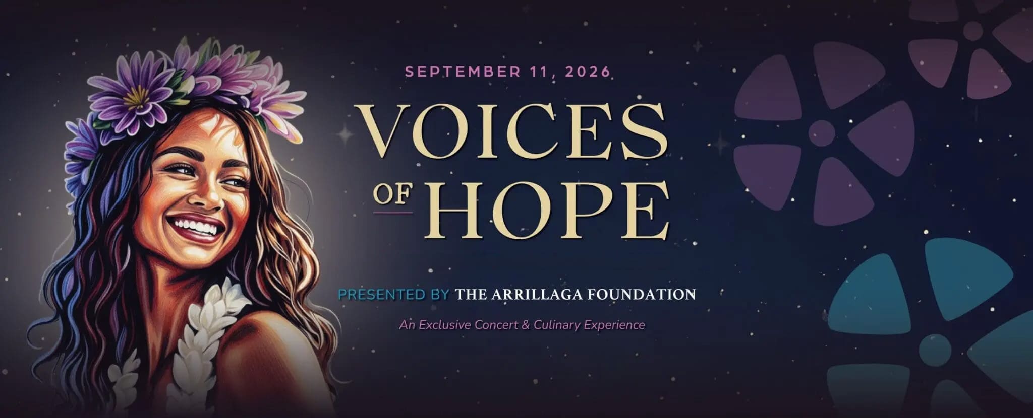Voices of Hope — September 11, 2026, presented by The Arrillaga Foundation